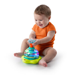 Bright Starts Press & Glow Spinner Baby Toy